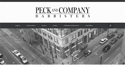 Desktop Screenshot of peckandcompany.ca
